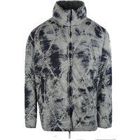 Gesteppte Pufferjacke mit Muster und Stehkragen