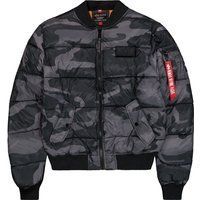 Camouflage Puffer Bomberjacke