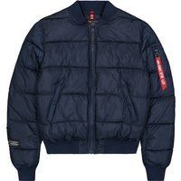 Gepolsterte Bomberjacke mit Logo-Detail