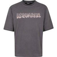Dsquared2 Locker geschnittenes Cartoon Logo T-Shirt