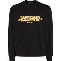 Baumwoll-Sweatshirt mit Grafiklogo