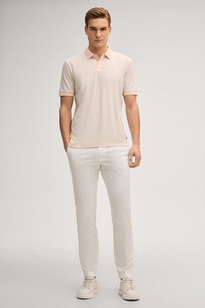 Joop! Percyco Aprikot Poloshirt mit gestreiftem Besatz Baumwolle