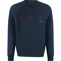 Sweatshirt aus Baumwolle mit Distressed-Logo