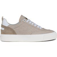 Beige Canvas Low-Top Sneaker