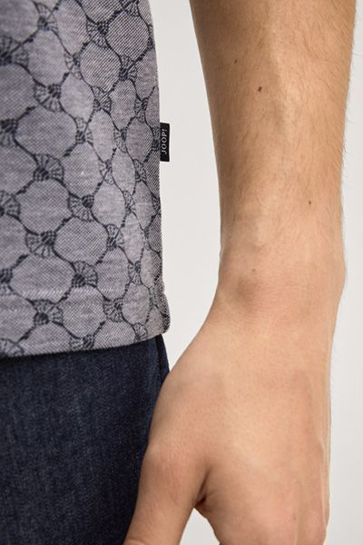 Joop! Jessino Herren Poloshirt mit dunkelblauem Monogramm-Muster