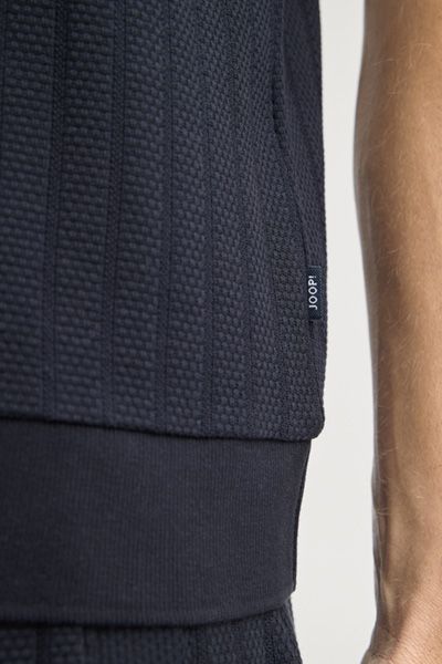 Raffiniertes Poloshirt mit Struktur-Muster