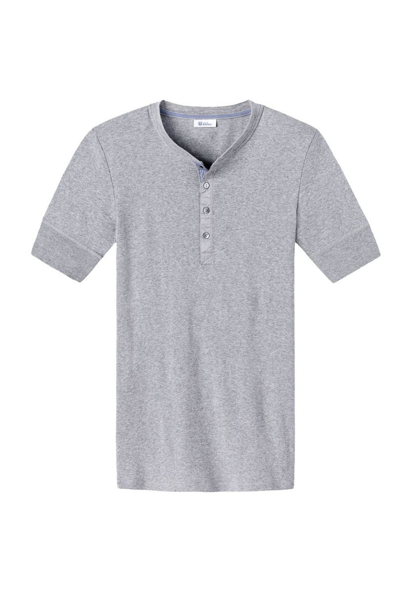 Herren Kurzarm Henley Unterhemd