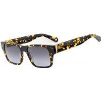 Eckige Sonnenbrille mit Schildpattmuster