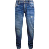 Blaue Jeans im Used-Look Larkee-X Schnitt