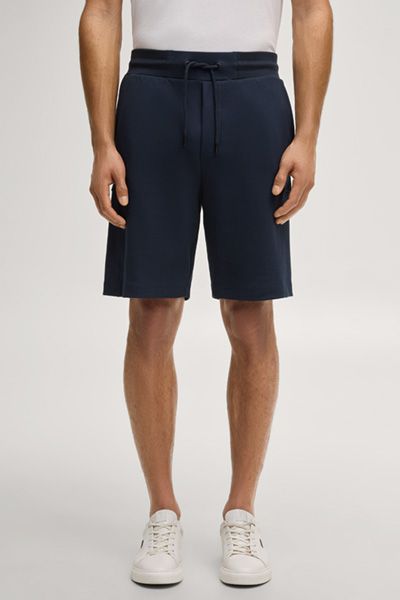 JOOP! Sweatshorts Joseignacio in Marineblau Baumwollmischung Kordelzug