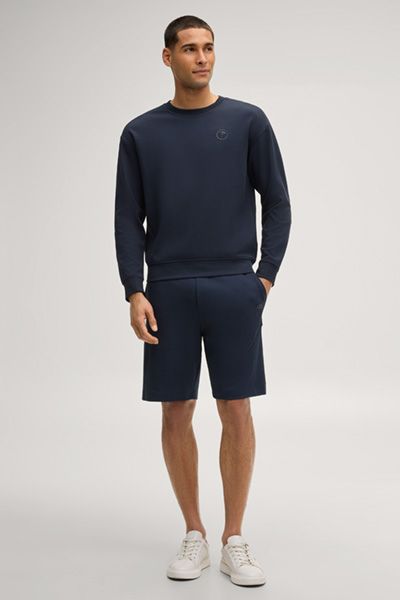 JOOP! Sweatshorts Joseignacio in Marineblau Baumwollmischung Kordelzug