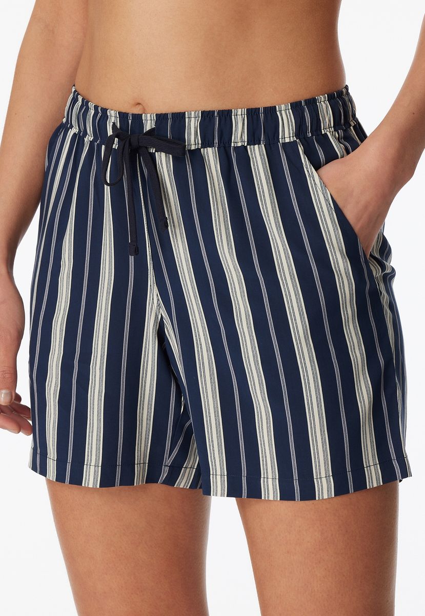 SCHIESSER Mix & Relax Schlafanzug-Hose, Tunnelzug, für Damen, blau, 36
