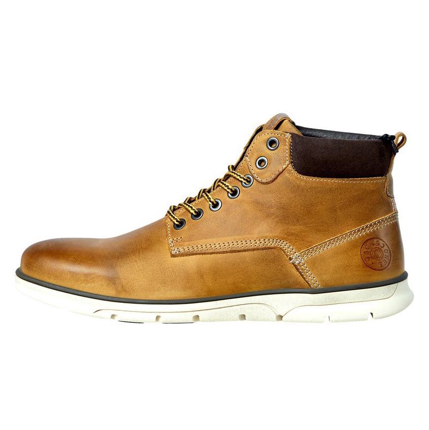 Herren Leder Schnürstiefelette