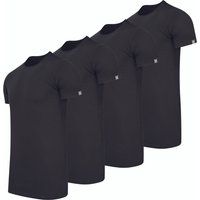 Basic Schwarzes Rundhals T-Shirt Pack