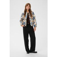Oversized Bomberjacke mit Blumendruck