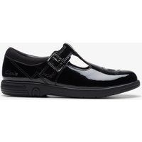Schwarze Mary Jane Lacklederschuhe