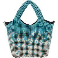 Mymo Handtasche Handtasche Frauen Türkis Silber