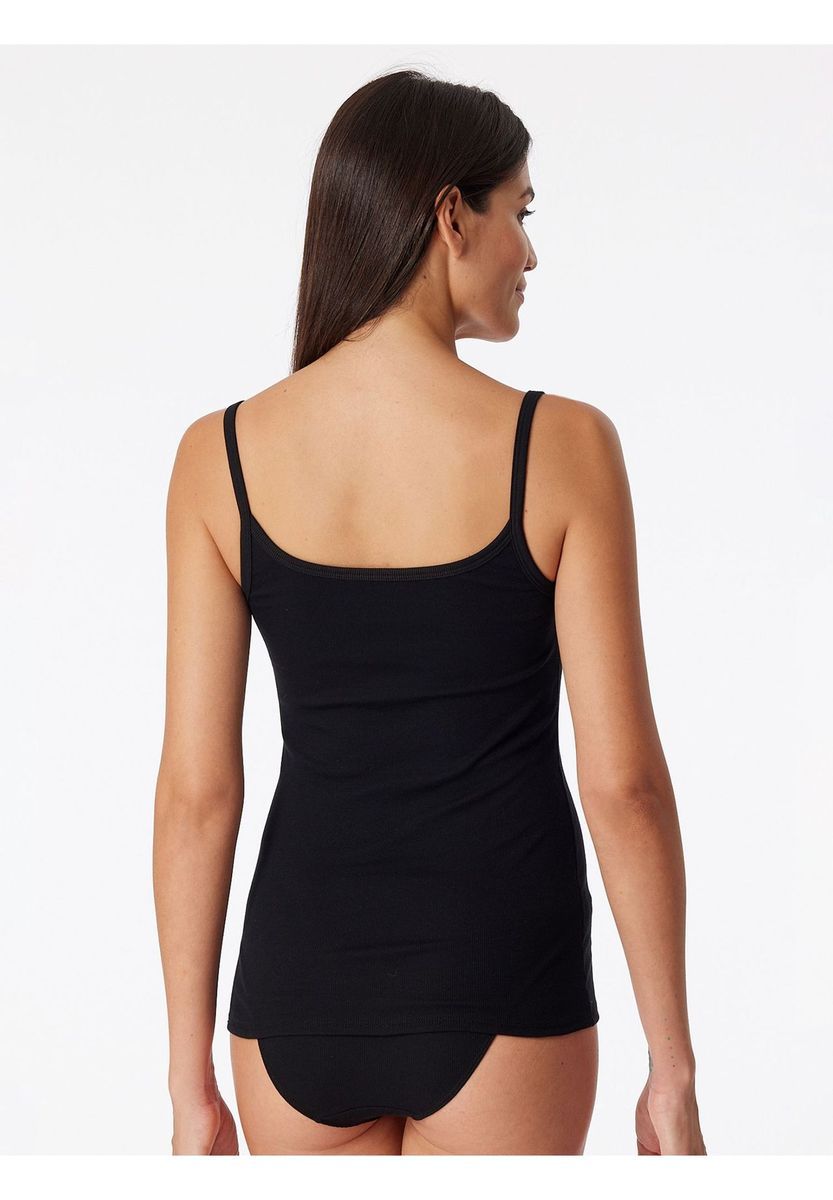 Geripptes Spaghetti-Träger Tanktop