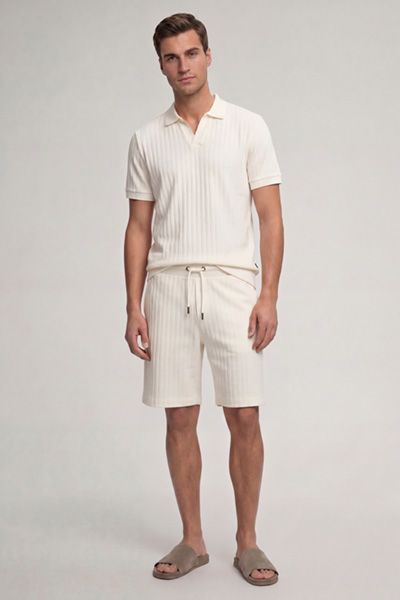 Elegantes Poloshirt mit Strukturmuster