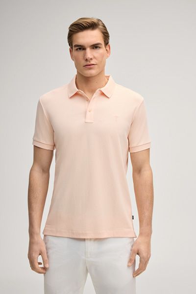 Joop! Primo Aprikot Poloshirt aus Bio-Baumwolle klassischer Stil