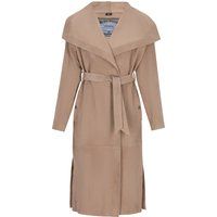 Dreimaster Mantel Frauen hellbeige