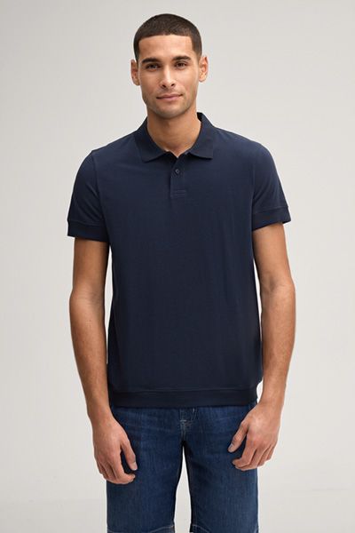 Joop! Jeans Cedricoa Marineblaues Poloshirt mit kurzen Ärmeln