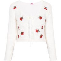 Mymo Strickjacke Frauen cremefarben