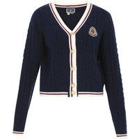 Elegante Zopfstrickjacke mit Bündchen