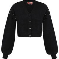 Mymo Strickjacke Frauen Schwarz