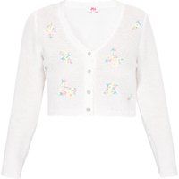 Mymo Strickjacke Frauen cremefarben