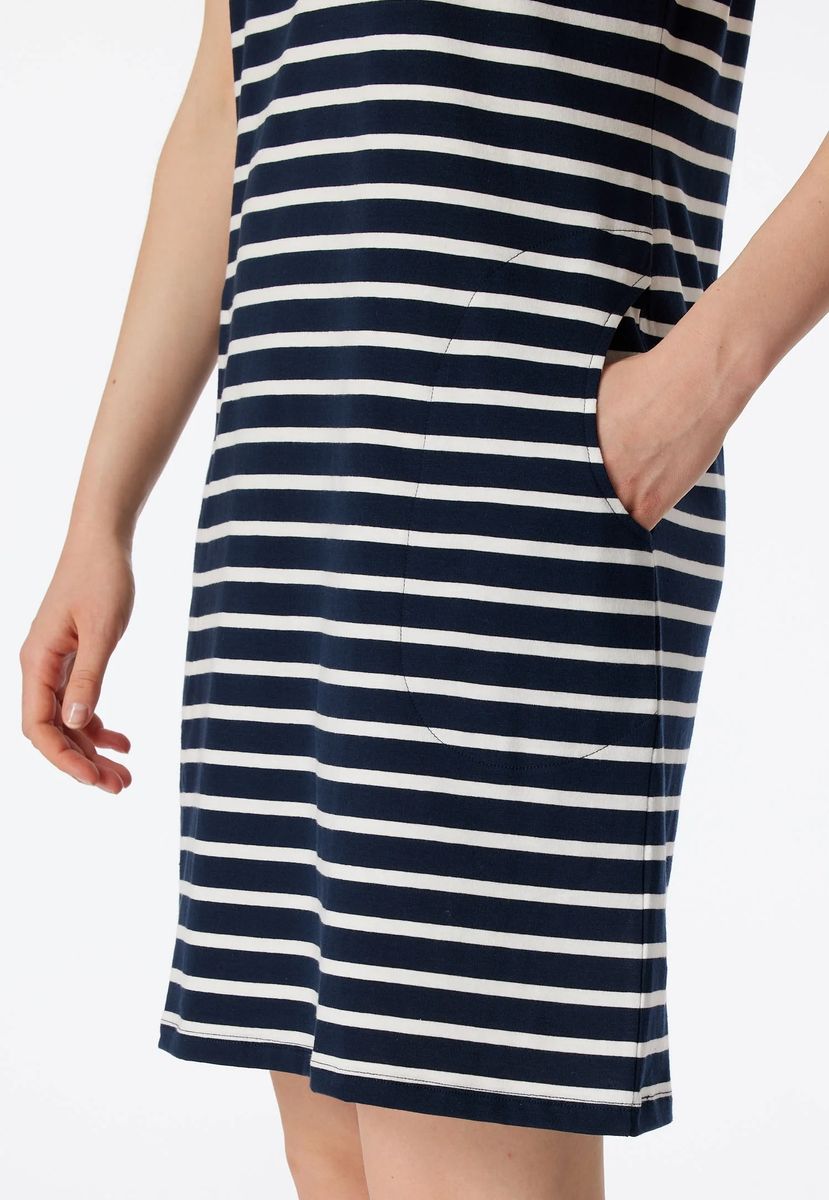 SCHIESSER Sleepshirt Casual Essentials, Baumwolle, für Damen, blau, 36