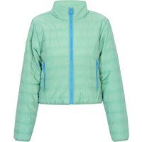 Cropped Steppjacke mit Reißverschlussdetail