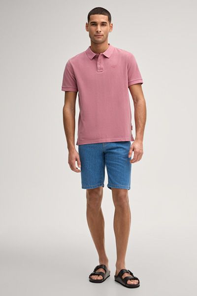 Joop Jeans Ambrosius Poloshirt in Altrosa Stretch-Baumwolle