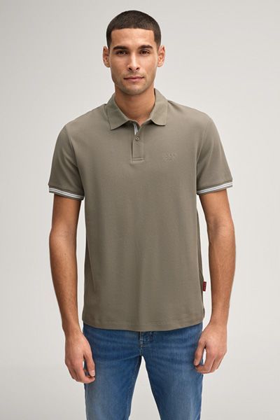 Joop! Jeans Herren Amare Khaki Struktur Piqué Poloshirt