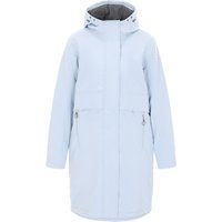 Hellblauer wasserdichter Parka mit Kapuze