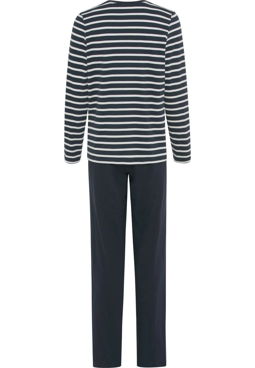 Gestreiftes Langarm-Pyjama-Set