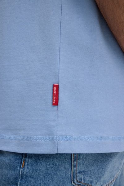 Joop! Jeans Lei Hellblaues T-Shirt mit Logo-Patch