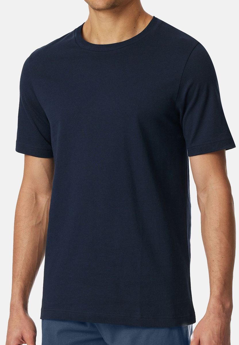 Baumwoll Schlafanzug-Oberteil mit lockerer Passform