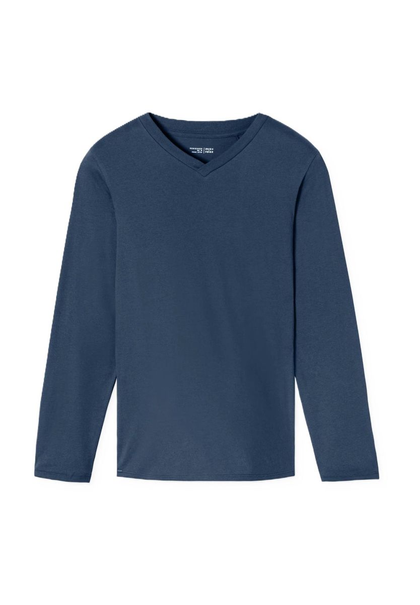 Locker geschnittenes Baumwoll-Lounge-Shirt