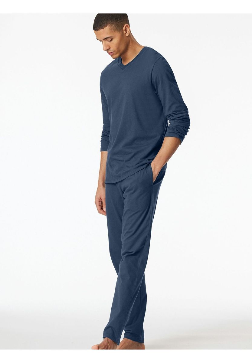 Locker geschnittenes Baumwoll-Lounge-Shirt