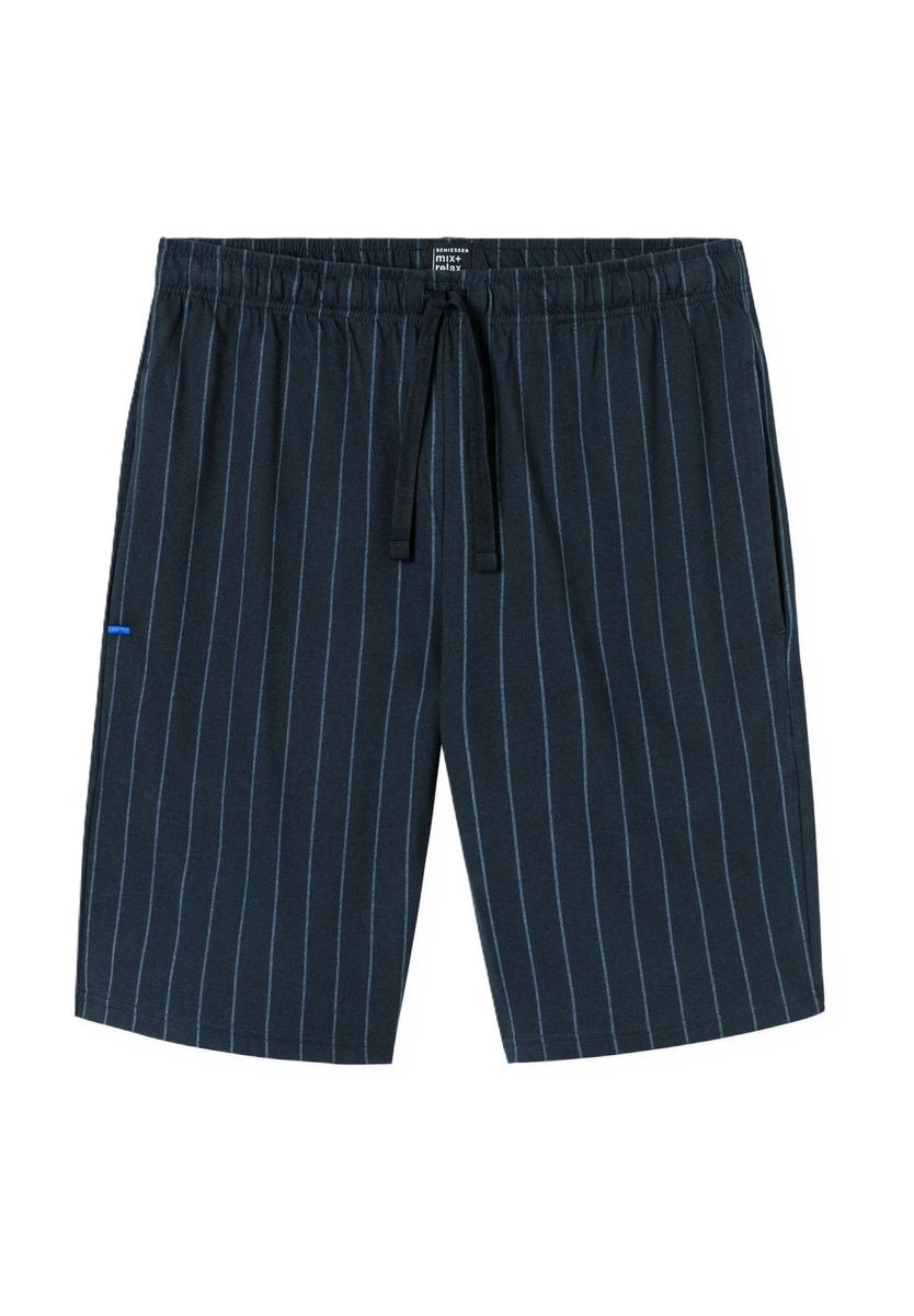 Herren-Loungeshorts aus gestreifter Baumwolle
