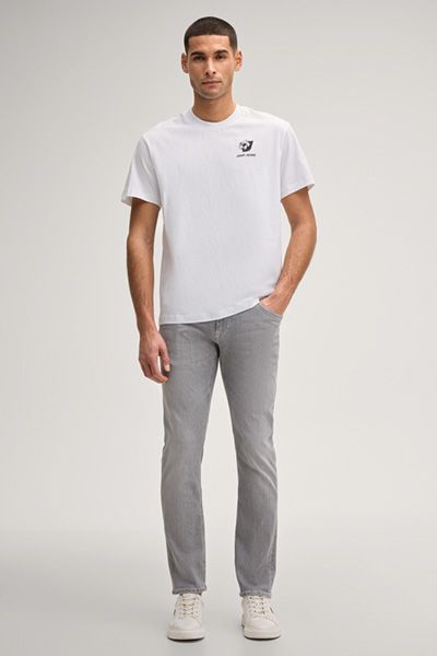 Joop Jeans Ayumu Weißes T-Shirt mit Logo-Print