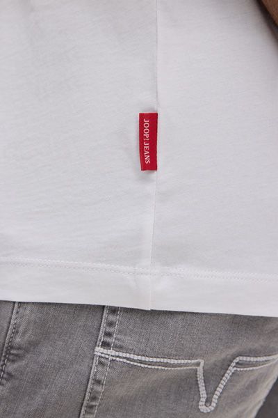 Joop Jeans Ayumu Weißes T-Shirt mit Logo-Print