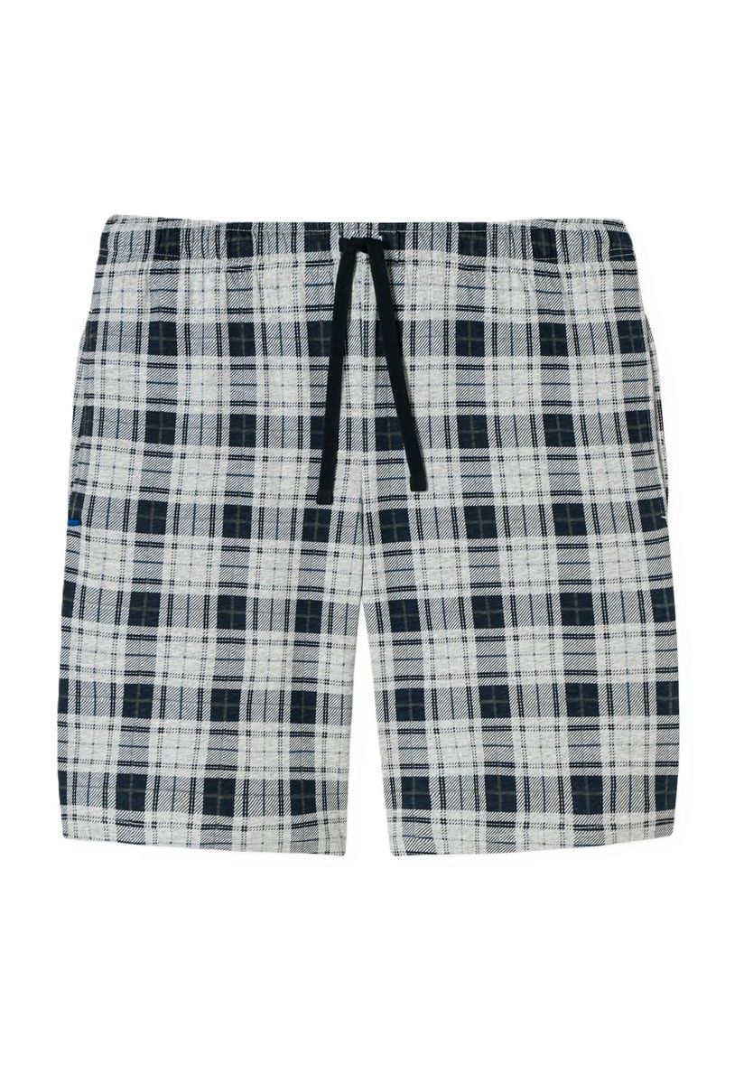 Karierte Baumwoll-Bermuda-Loungeshorts