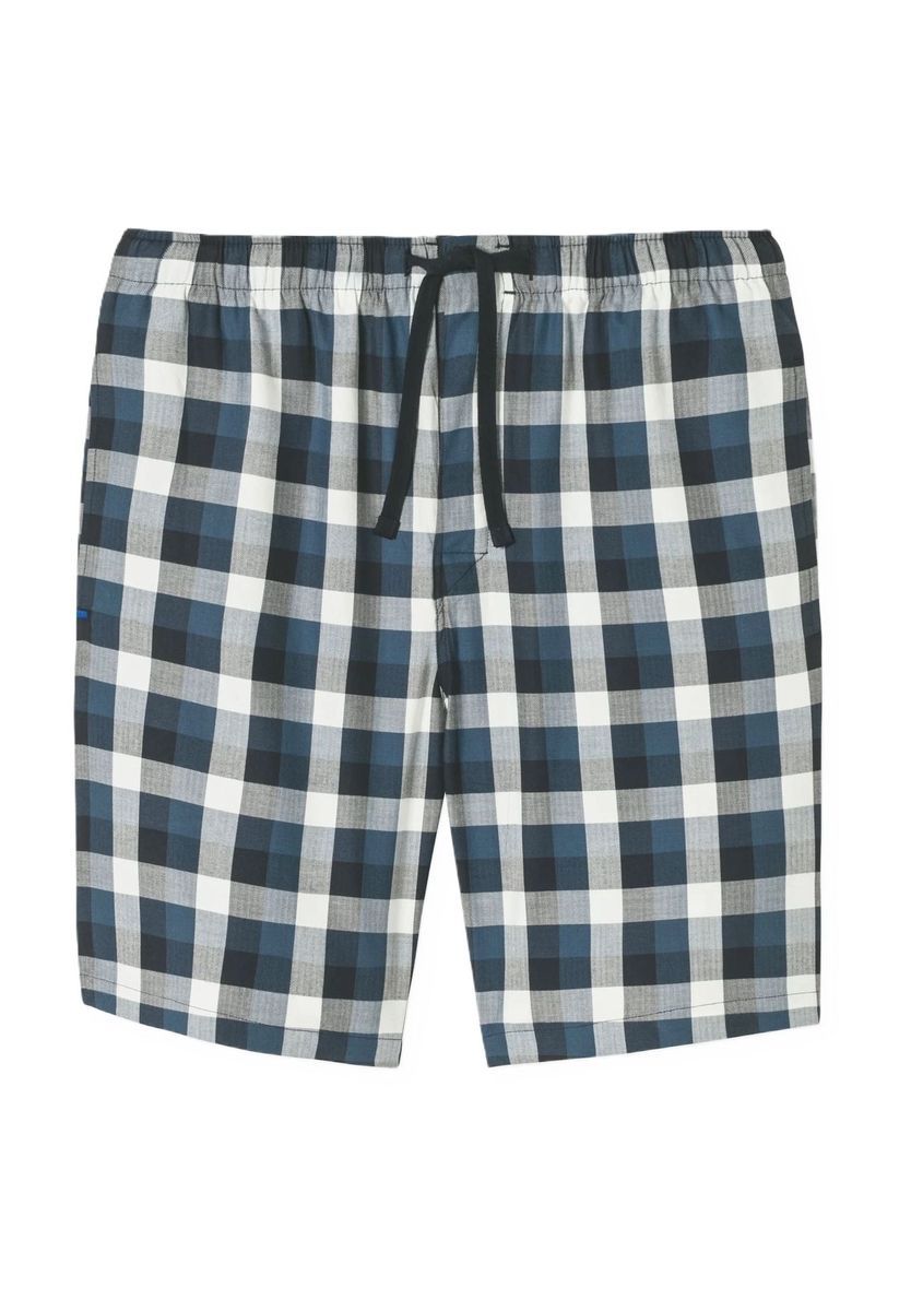 Herren Schlafshorts aus karierter Baumwolle