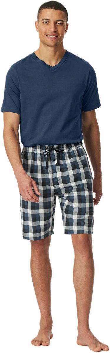 Klassische karierte Baumwoll-Lounge-Shorts