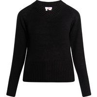 Klassischer Strickpullover mit V-Ausschnitt
