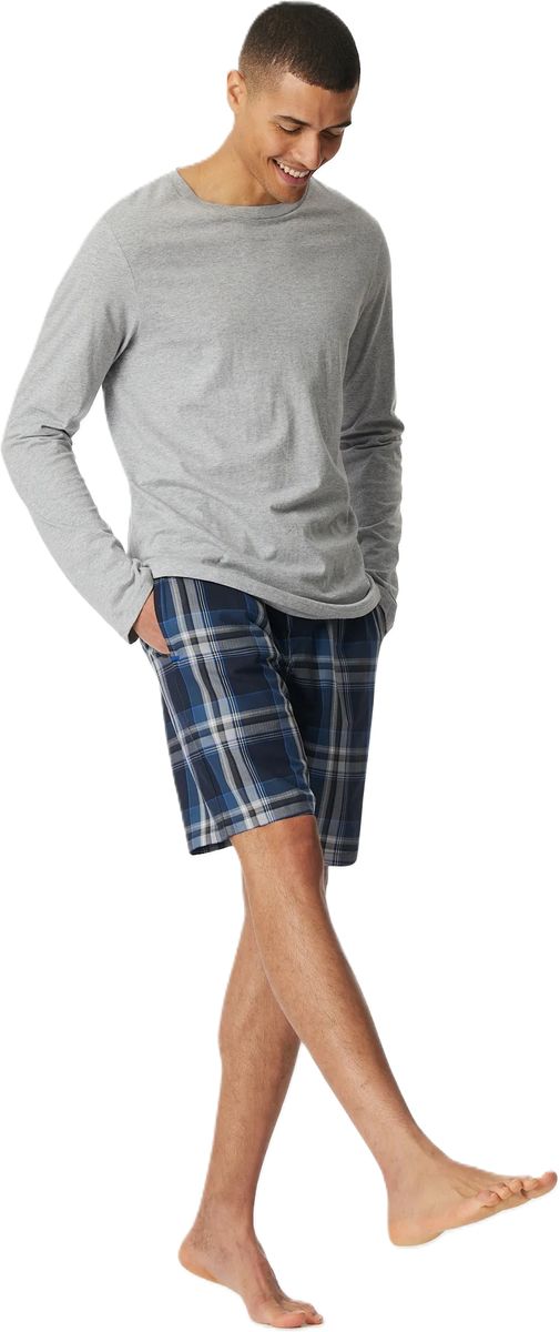 SCHIESSER Mix+Relax Schlafanzug-Hose, Gummibund, für Herren, blau, 48