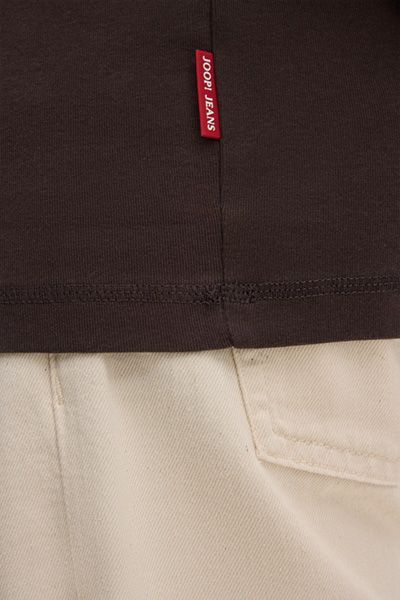 JOOP! Jeans Ciarlan Dunkelbraunes T-Shirt Relaxte Passform Baumwolle