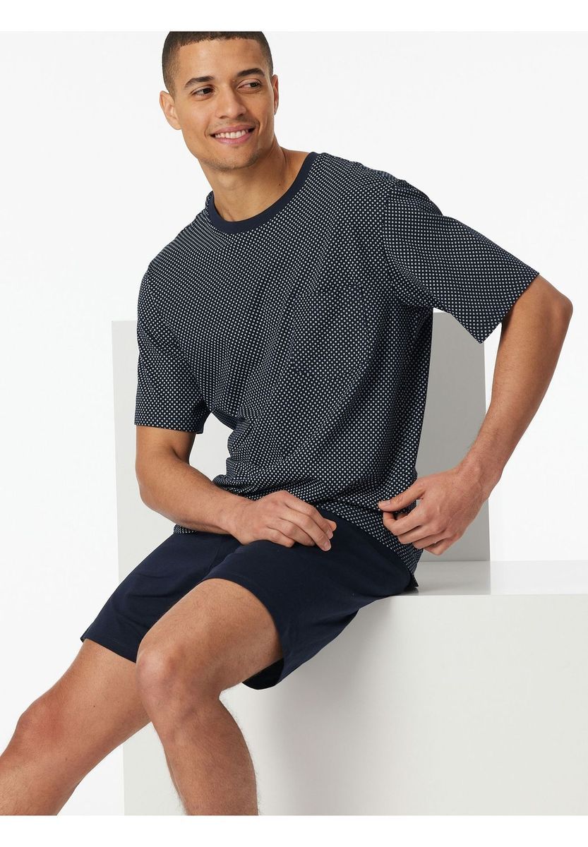 Herren Schlafanzug Set mit Muster